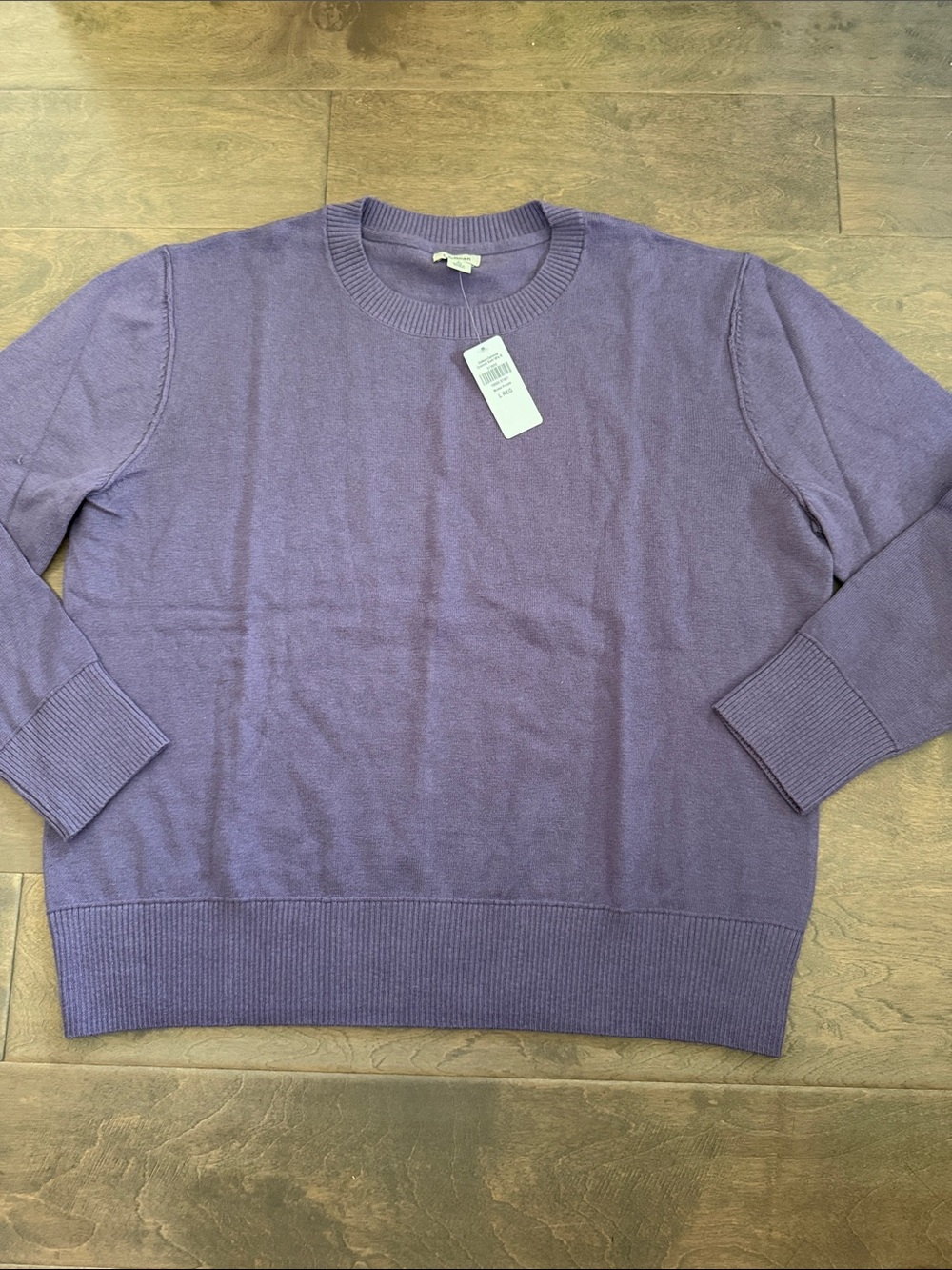 L.L. Bean Men's Crewneck Sweater in Purple